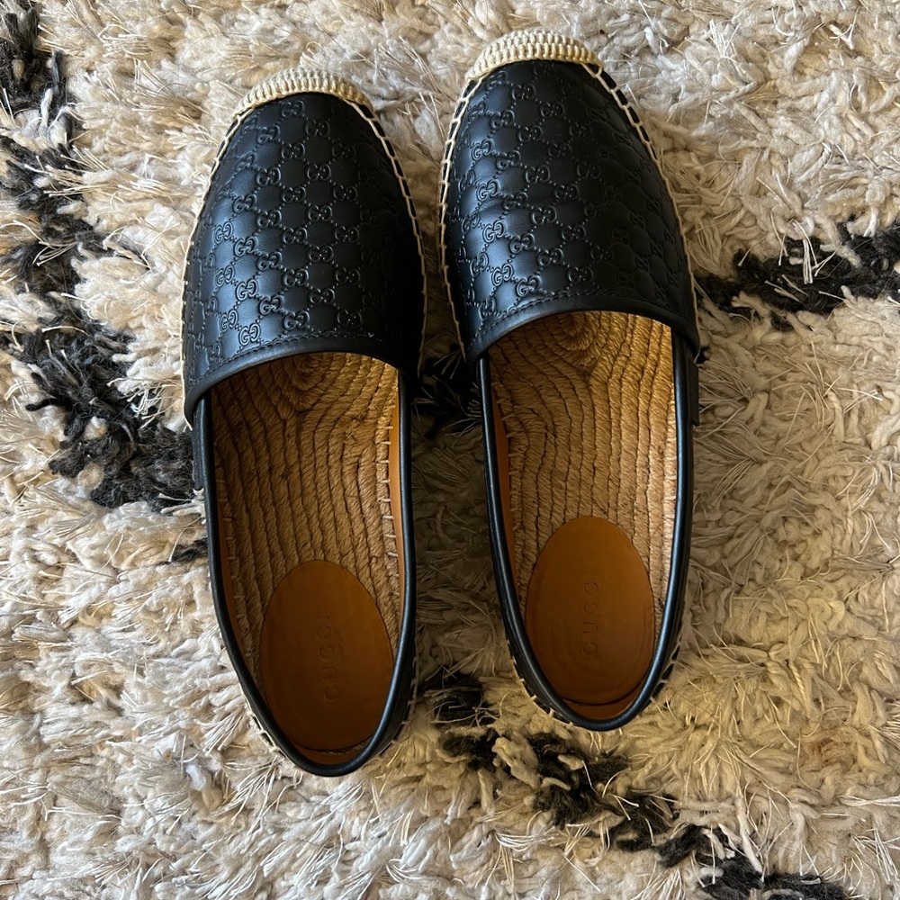 Gucci Leather Espadrilles